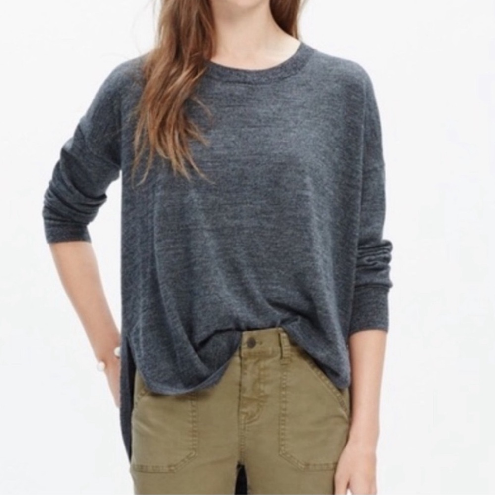 Madewell Northstar Merino Wool Pullover Sweater Grey Size XS